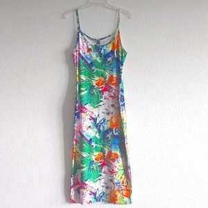 SHEIN Yellow and Green Maxi Dress